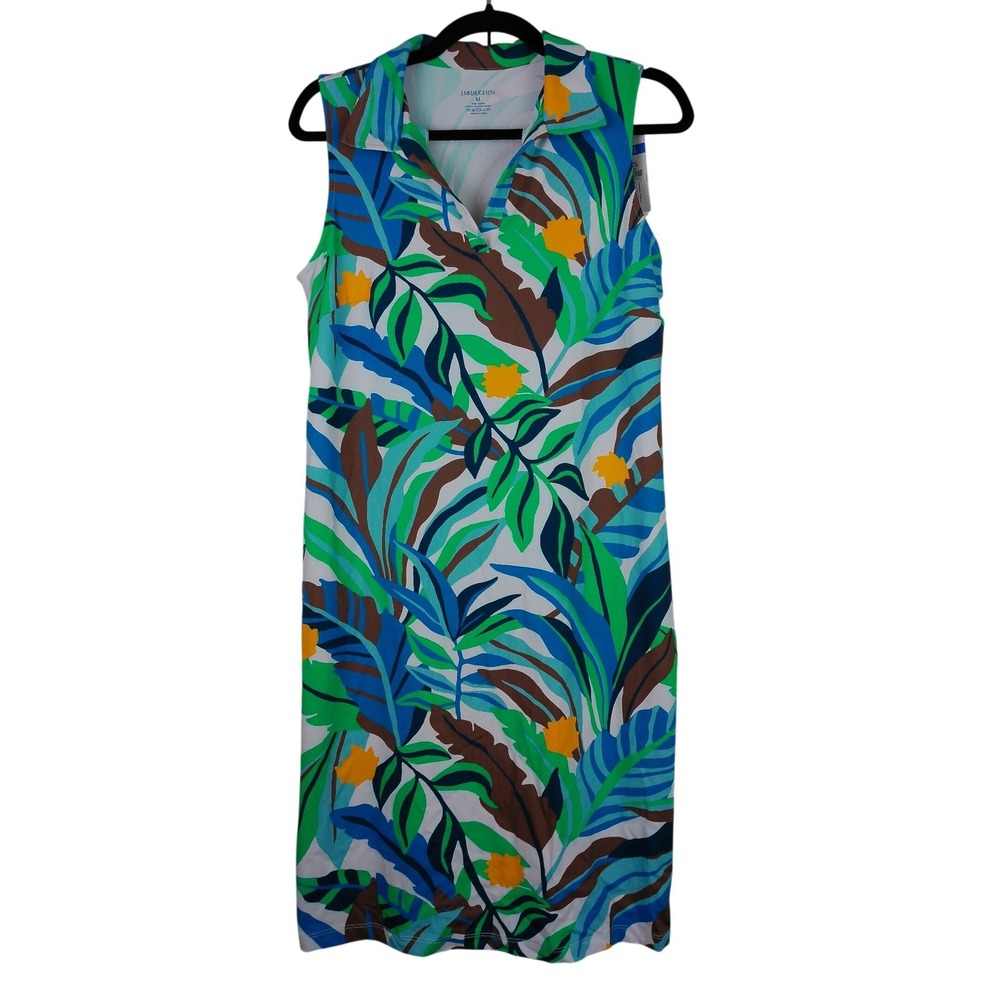 J.McLaughlin Womens Ayla Jungle Jewel Catalina Cloth Athleisure Dress Size M NWT